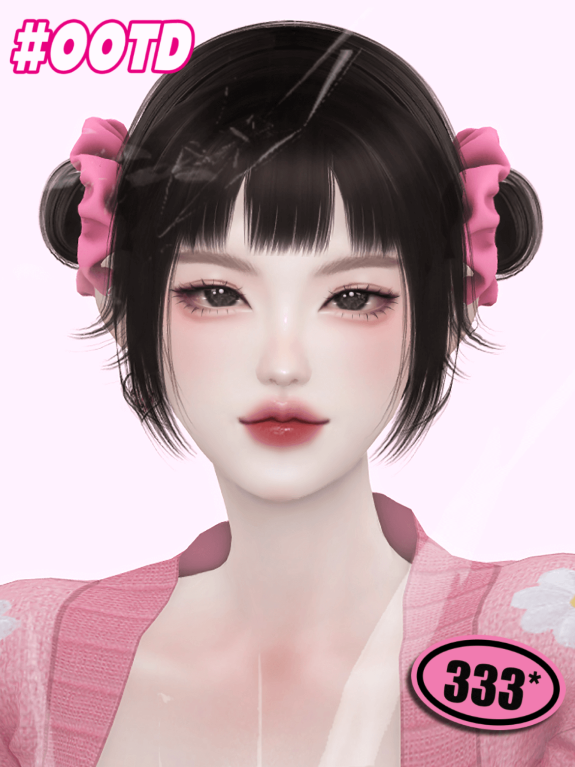 Sims 4 333cream hairacc category hair 15 colour