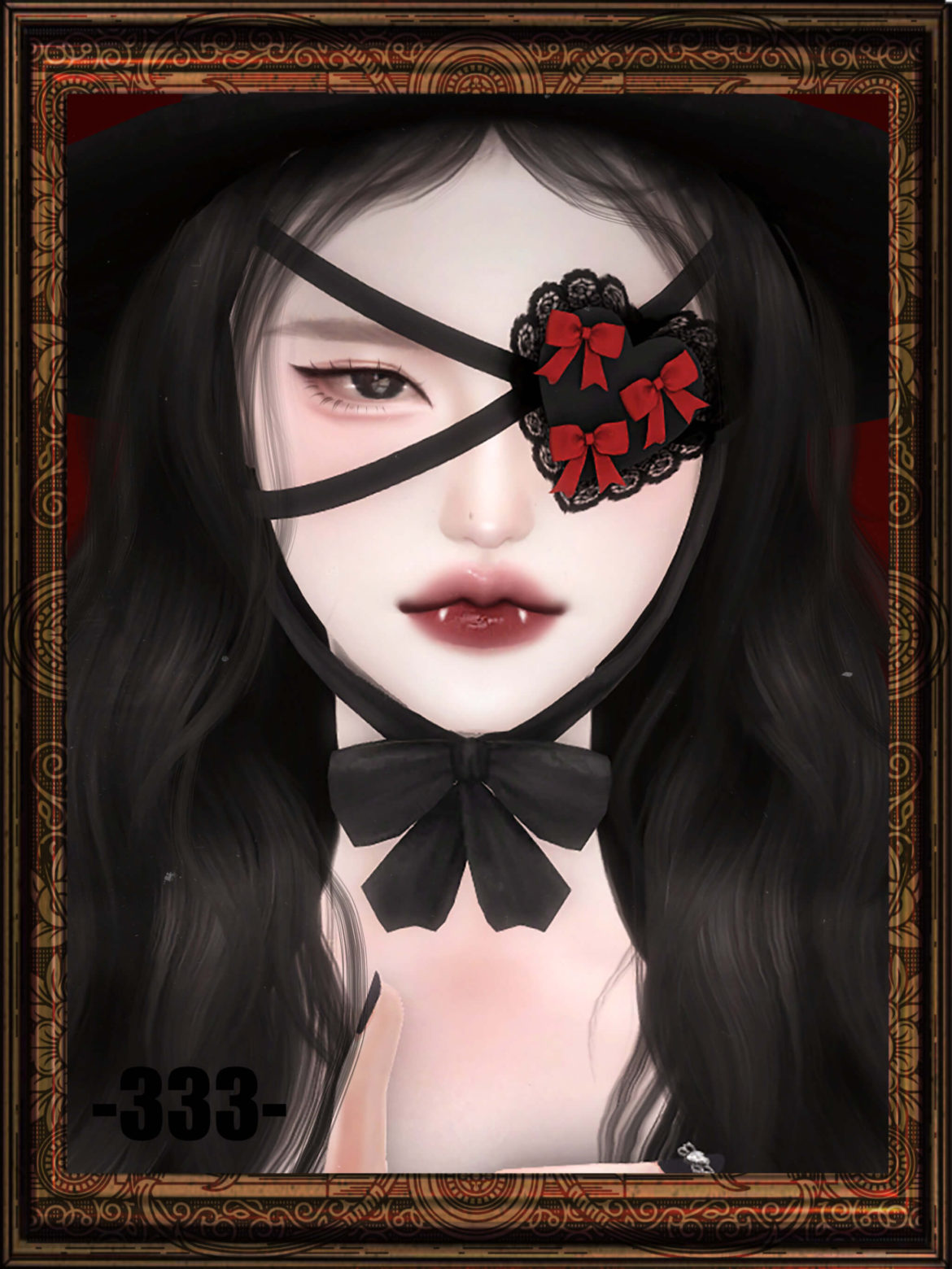 Sims 4 333love bow eye mask