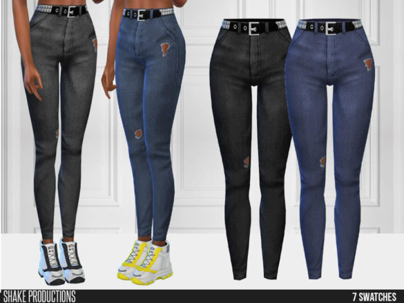 Sims 4 786 jeans by shakeproductions - Best Sims Mods