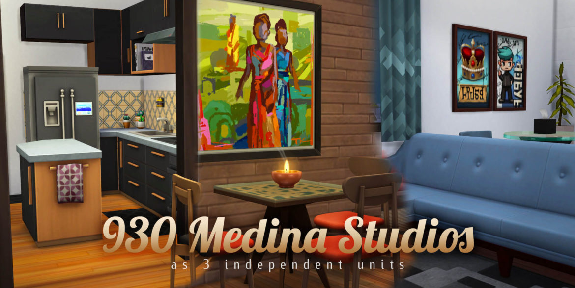 Sims 4 930 medina studios as 3 units i turned this