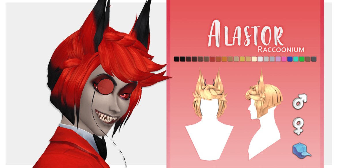 Sims 4 Alastor hair