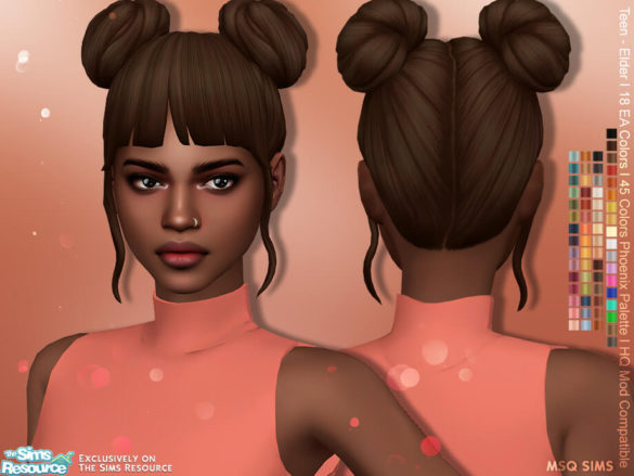 Sims 4 Alena Hair by MSQSIMS