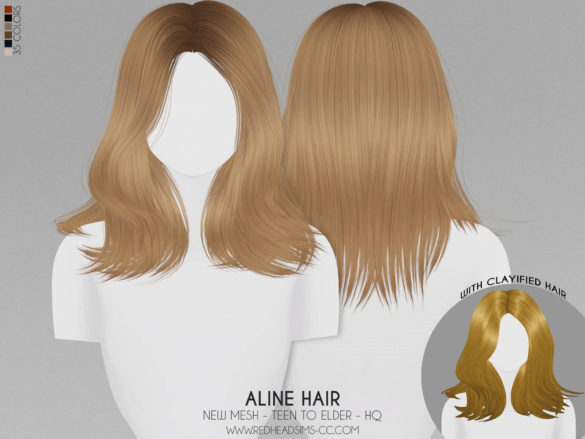 Sims 4 Aline Hair