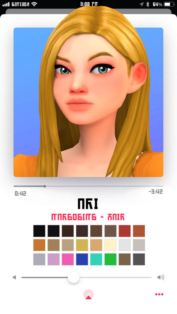 Sims 4 Ari hair by Marso Sims