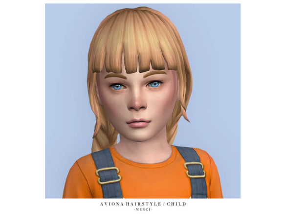 Sims 4 Aviona Hair KG by Merci
