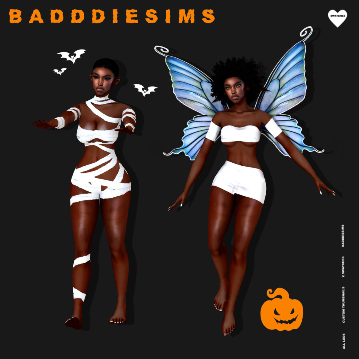 Sims 4 badddiesims halloween set1 public release