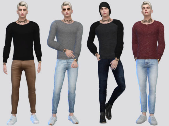 Sims 4 Basic Semi-Fit Shirt by McLayneSims at TSR