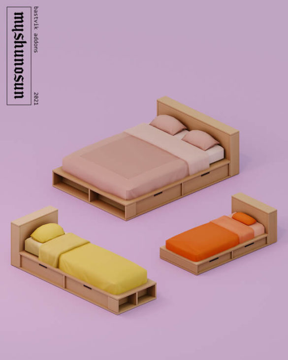 Sims 4 bastvik bedframe addons 5 items