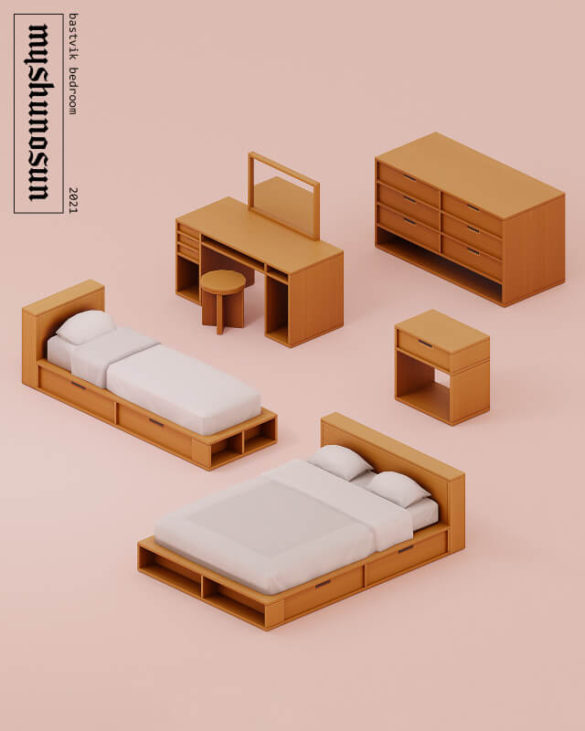Sims 4 bastvik bedroom 6 items