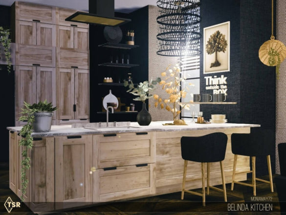 Sims 4 Belinda Kitchen by Moniamay72 from TSR