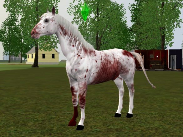 Sims 4 bloodbath savage halloween horse