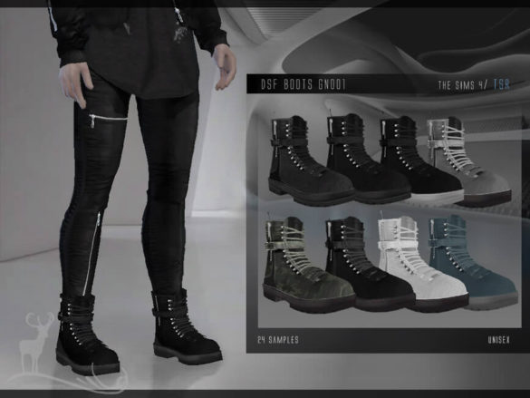 Sims 4 Boots GN001 by DanSimsFantasy