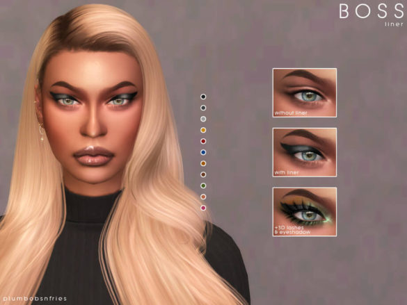 Sims 4 BOSS liner by Plumbobs n Fries