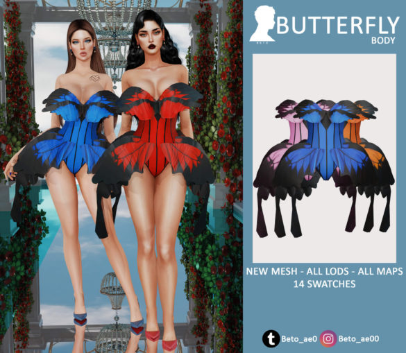 Sims 4 Butterfly Body