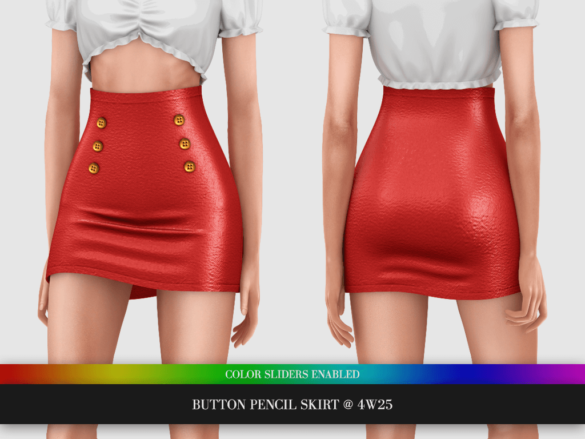 Sims 4 button pencil skirt