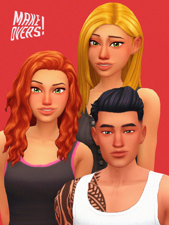 Sims 4 Caliente Sisters + Don Lothario by Marso Sims