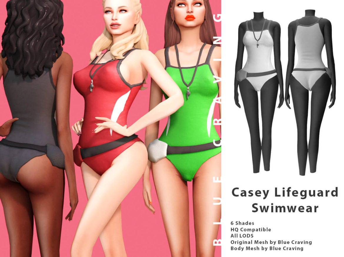 sims 4 casey lifeguard swimwear