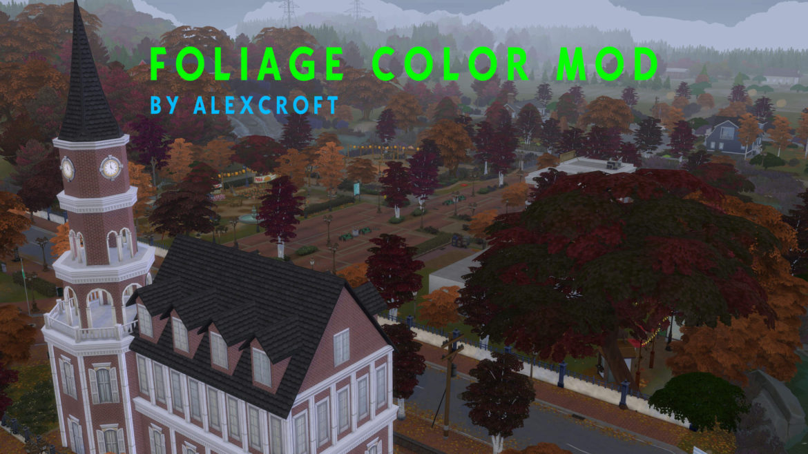 Sims 4 Change Foliage Color Mod