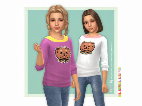 Sims 4 Chow Chow Sweater by lillka at TSR
