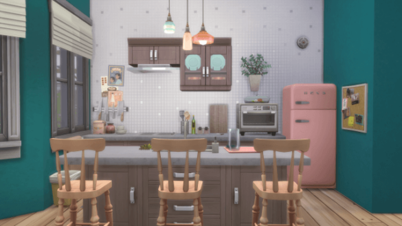 Sims 4 city pink