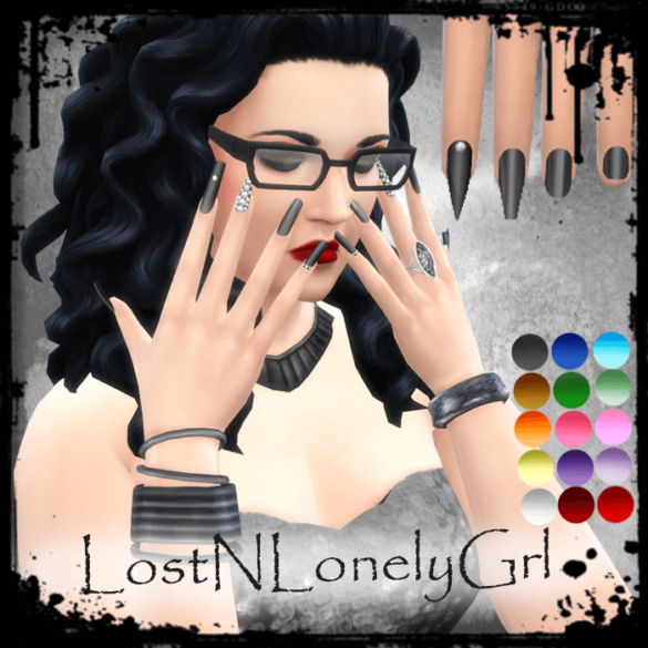 Sims 4 Colorful Sims 4 Nails