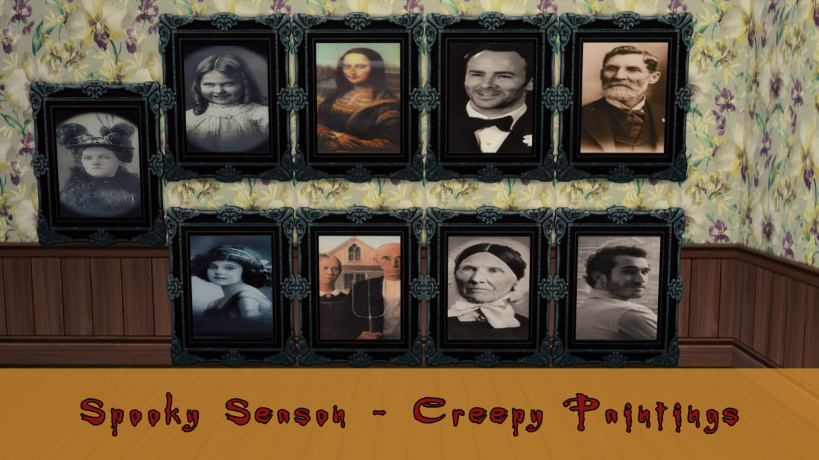 Sims 4 creepy paintings paranormal stuff required 9