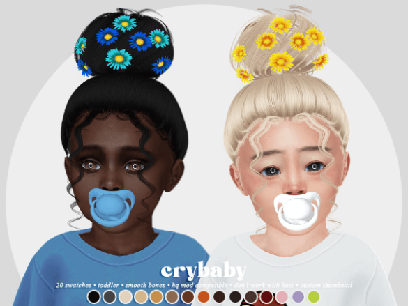 crybaby lola hair flowers acc toddler f