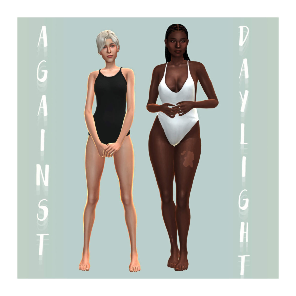 Sims 4 custom cas lighting 4 variants against