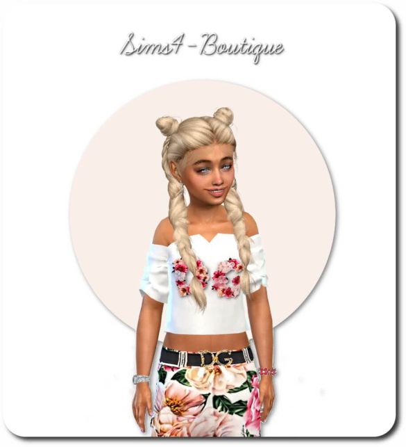 Designer Set for Child Girls TS4 by Sims4-Boutique