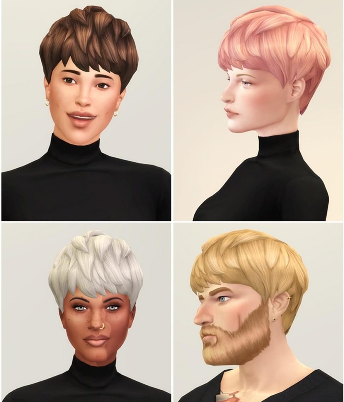 Sims 4 Diana Hair III by Rusty Nail