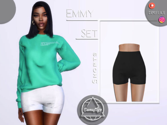 Sims 4 Emmy Set – Shorts by Camuflaje TSR