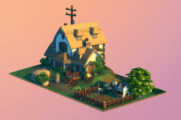 Sims 4 enchanted cottage no cc