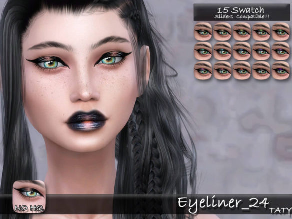 Sims 4 Eyeliner 24 by tatygagg from TSR
