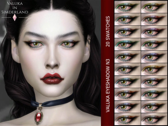 Sims 4 Eyeshadow N3 by Valuka from TSR
