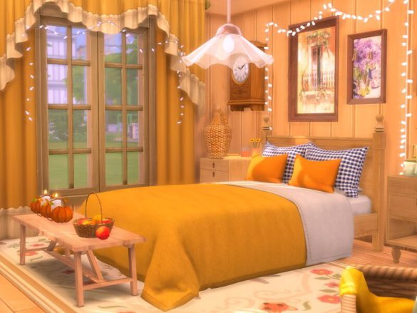Sims 4 Fall Bedroom by Flubs79 from TSR