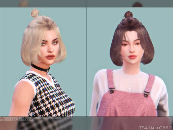 Sims 4 Female Hair G66 by Daisy-Sims from TSR