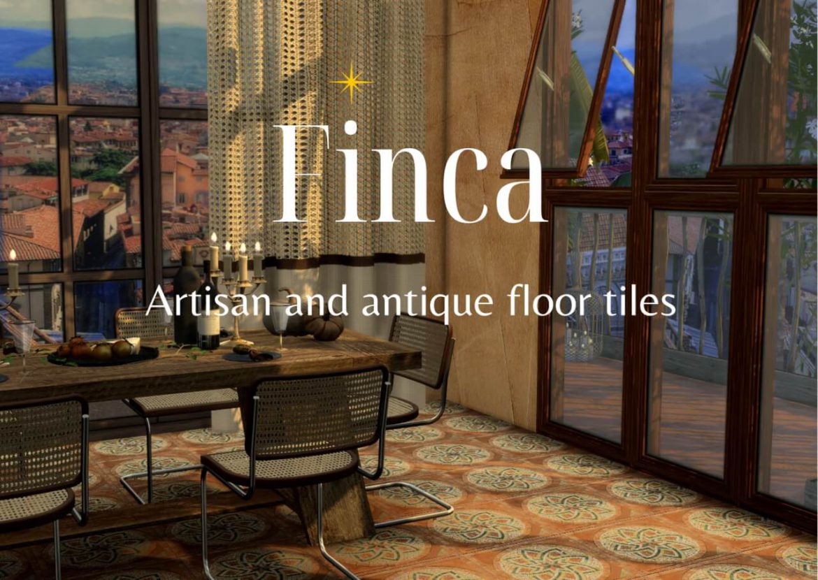 Sims 4 Finca Artisan and antique floor tiles