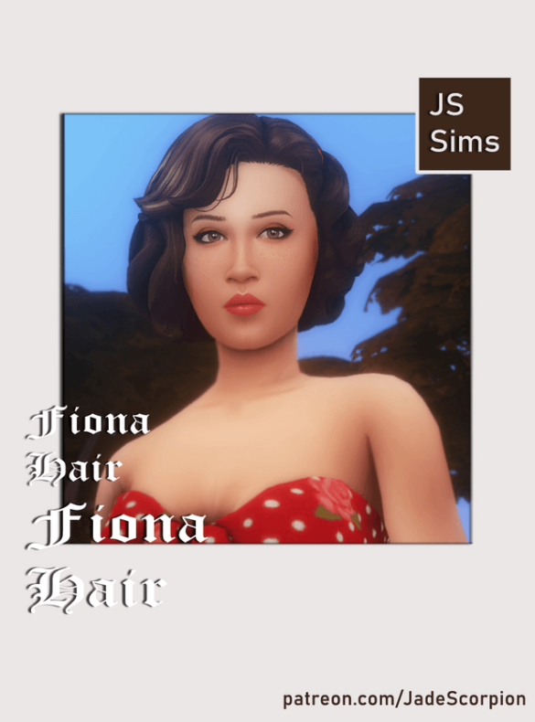 Sims 4 fiona hair