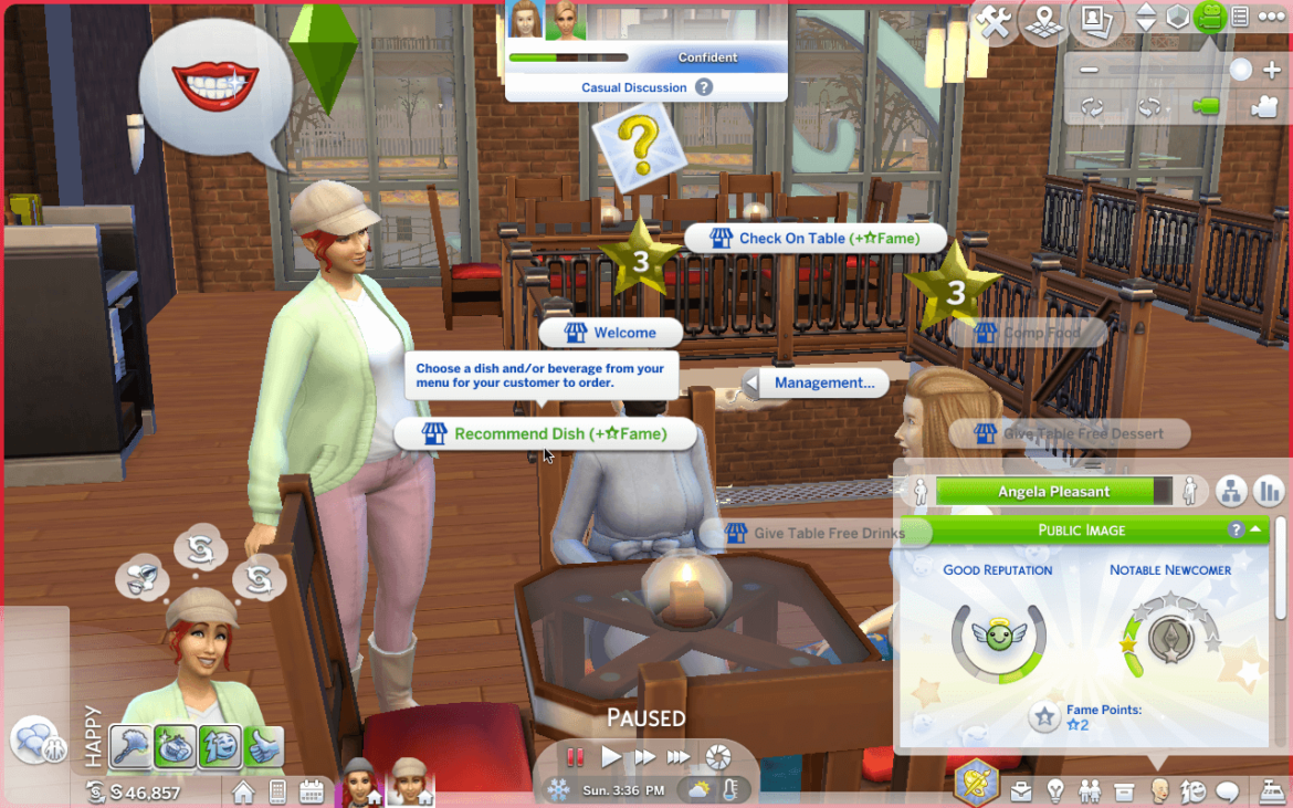 Sims 4 Get Famous from Running Your Restaurant