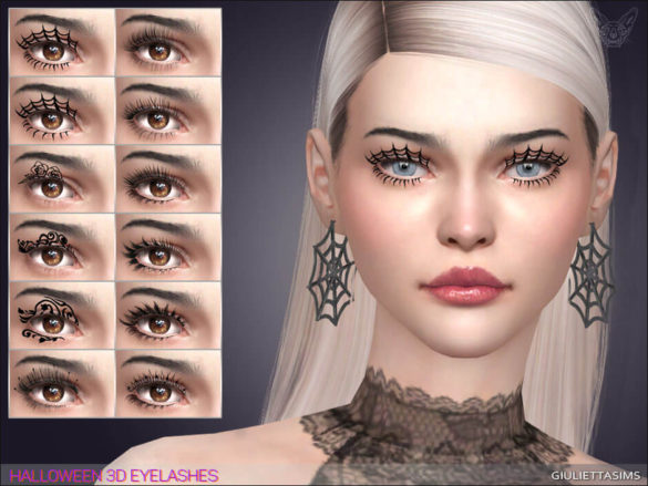 Sims 4 Halloween 3D Eyelashes by Giulietta