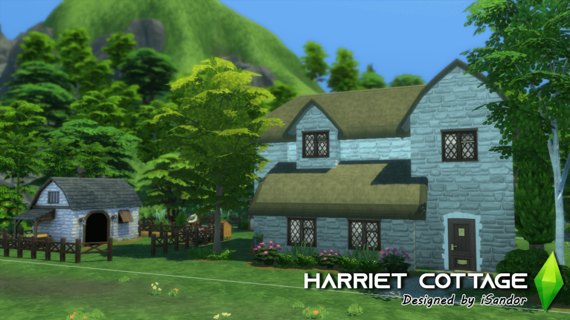 Sims 4 Harriet Cottage | NO CC