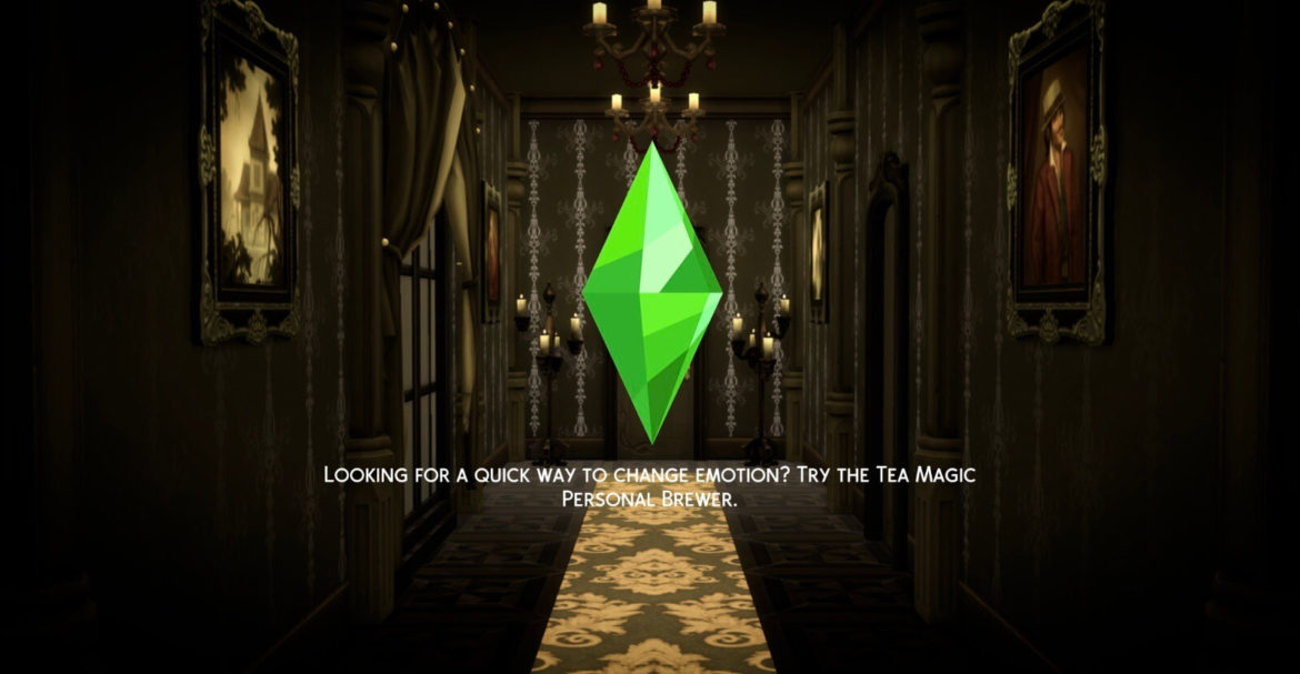 Sims 4 haunted hallway loading screen ghostlycc the