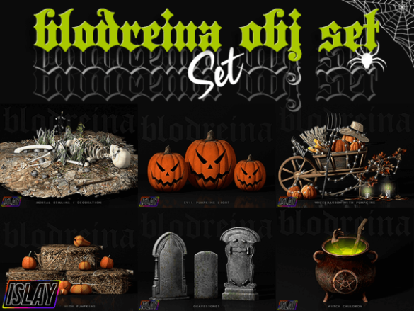 Sims 4 ISLAY – Blodreina Object Set