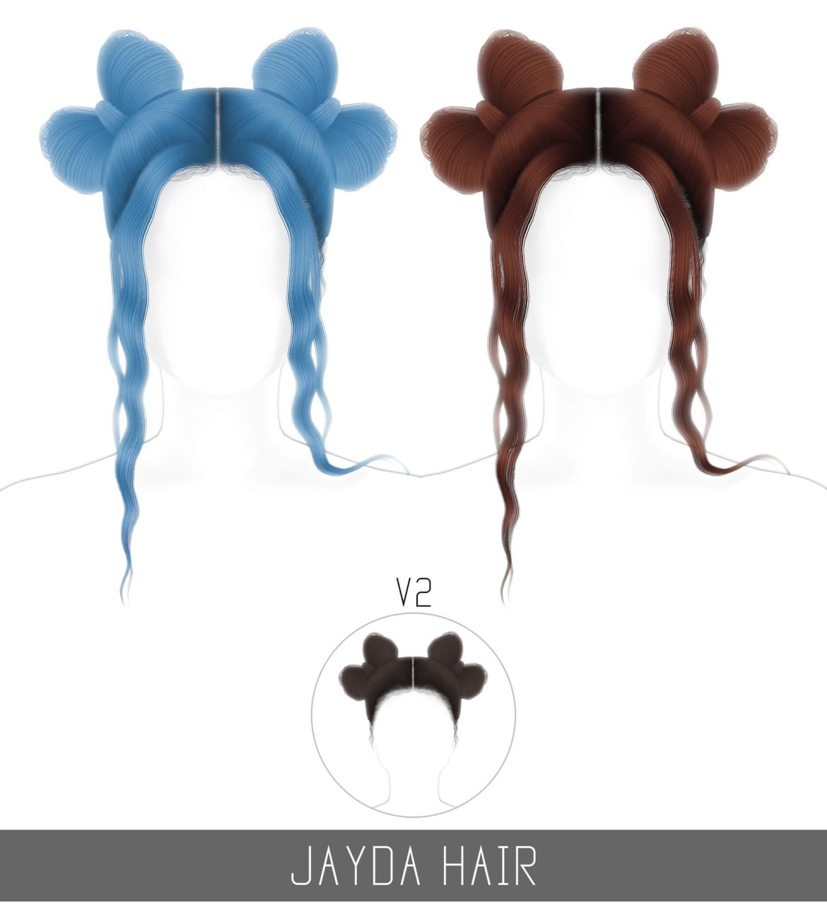 Sims 4 Jayda hair by Simpliciaty