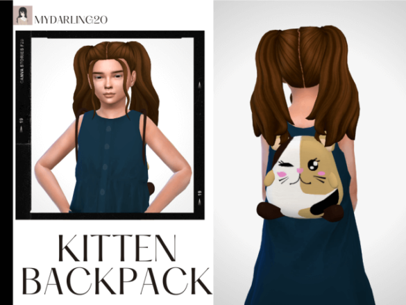 Sims 4 kitten backpack child