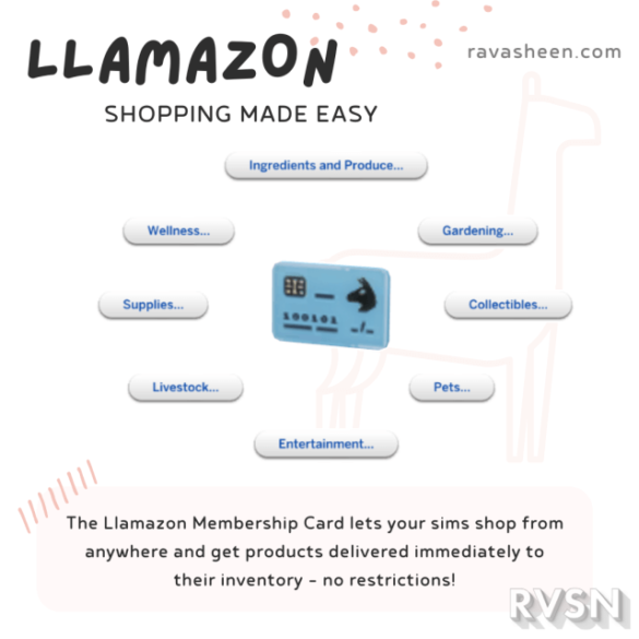 Sims 4 llamazon marketplace