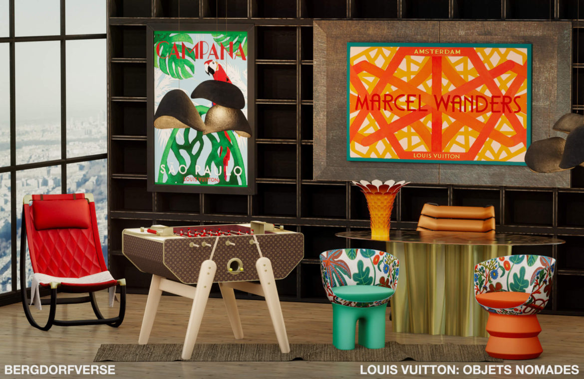 Sims 4 louis vuitton objets nomades megapack