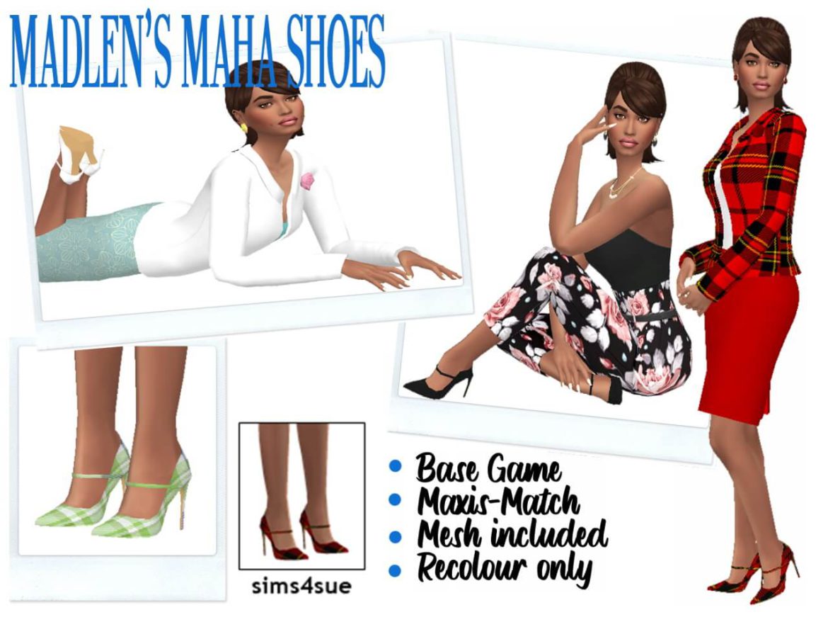 Sims 4 MADLEN’S MAHA SHOES by Sims4Sue - Best Sims Mods