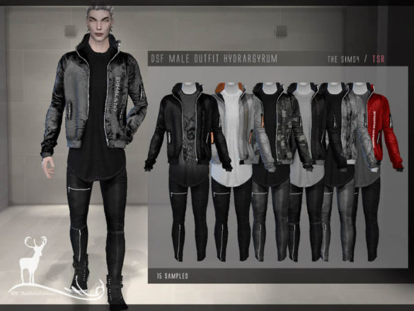 Male outfit Hydrargyrum by DanSimsFantasy from