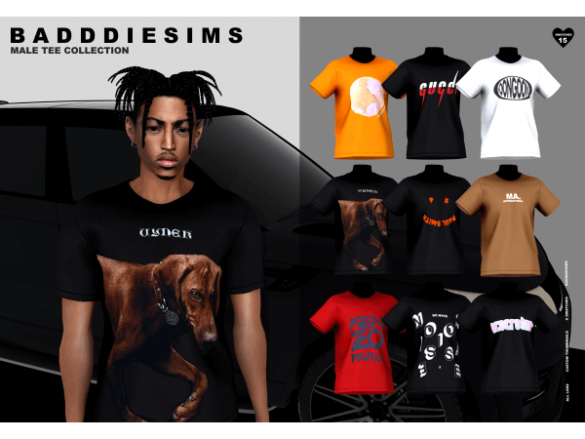 Sims 4 MALE TEE COLLECTION